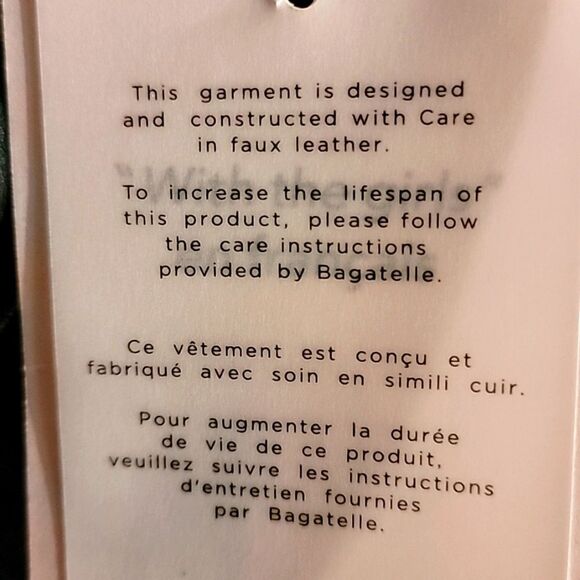 Avec Les FillesFaux Leather Paperbag Waist Tapered Trouser - Picture 8 of 12